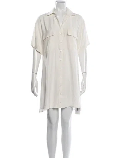 Pre-owned Frame Mini Dress In Neutrals