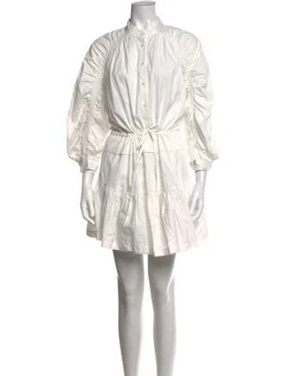 Pre-owned Frame Mini Dress In Neutrals