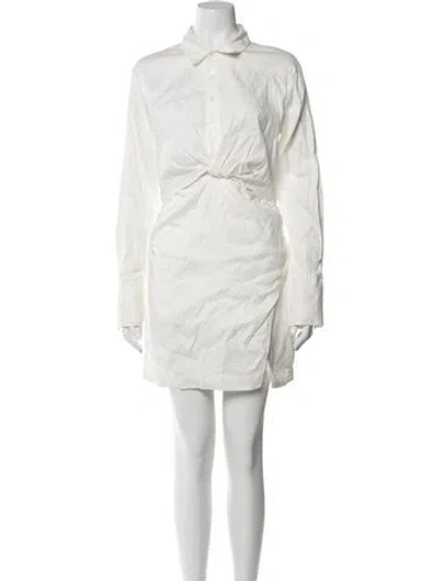 Pre-owned Frame Mini Dress In White