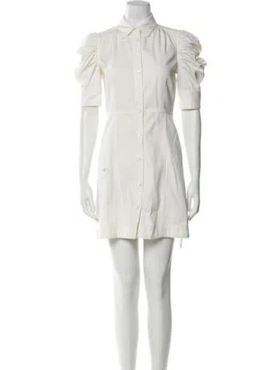 Pre-owned Frame Mini Dress In White