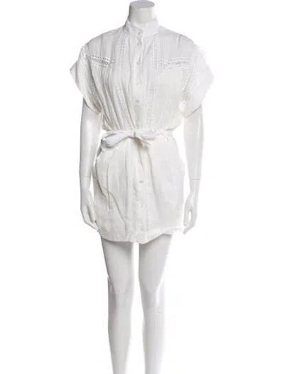 Pre-owned Frame Mini Dress In White