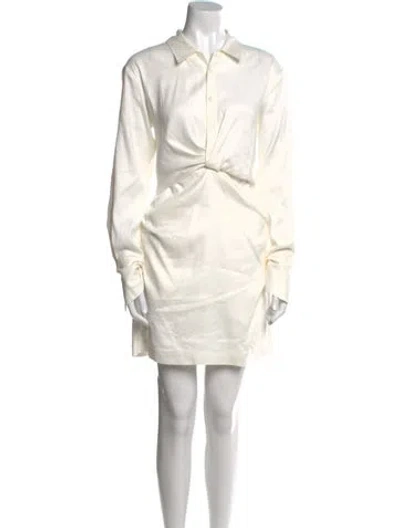 Pre-owned Frame Mini Dress In White