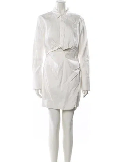 Pre-owned Frame Mini Dress In White