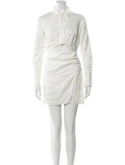 Pre-owned Frame Mini Dress In White