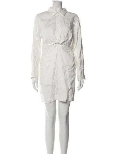 Pre-owned Frame Mini Dress In White