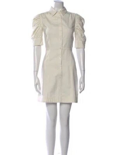 Pre-owned Frame Mini Dress In White