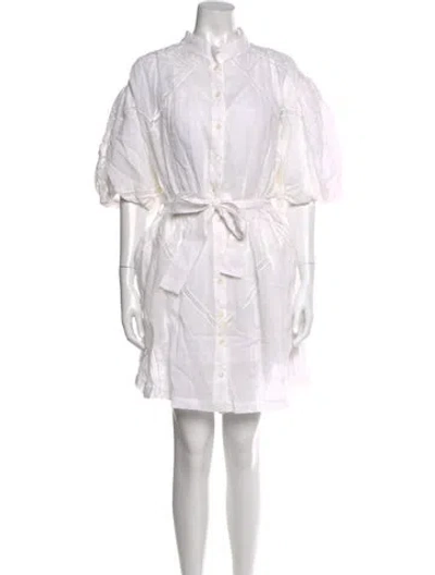 Pre-owned Frame Mini Dress In White