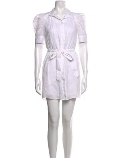 Pre-owned Frame Mini Dress In White