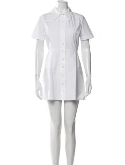 Pre-owned Frame Mini Dress In White