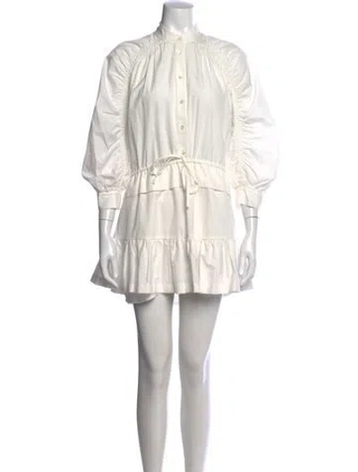 Pre-owned Frame Mini Dress In White