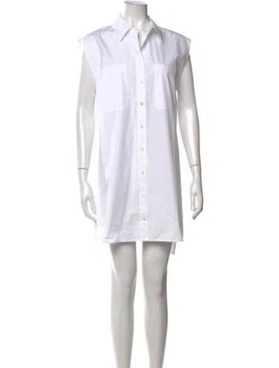 Pre-owned Frame Mini Dress In White