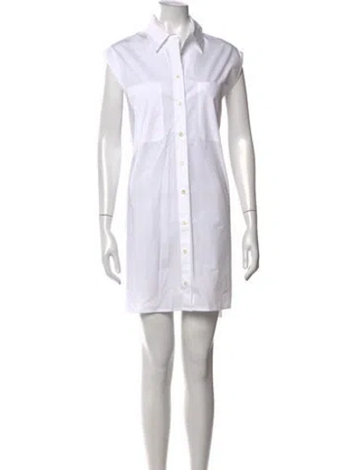 Pre-owned Frame Mini Dress In White