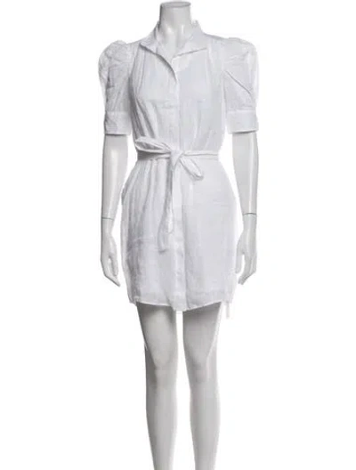 Pre-owned Frame Mini Dress In White