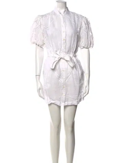 Pre-owned Frame Mini Dress In White