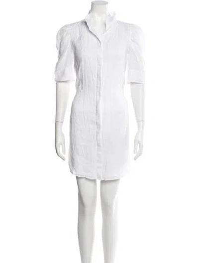 Pre-owned Frame Mini Dress In White