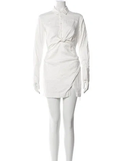 Pre-owned Frame Mini Dress In White