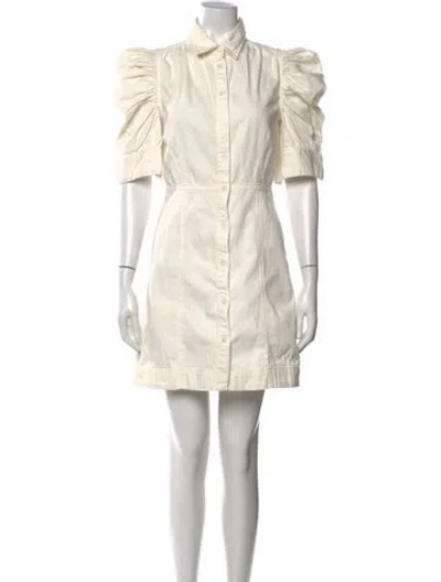 Pre-owned Frame Mini Dress In White
