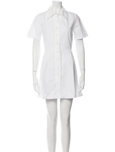 Pre-owned Frame Mini Dress In White