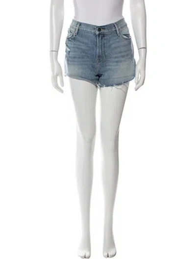 Pre-owned Frame Mini Shorts In Blue