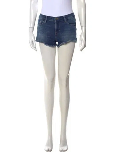 Pre-owned Frame Mini Shorts In Blue