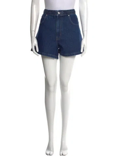 Pre-owned Frame Mini Shorts W/ Tags In Blue