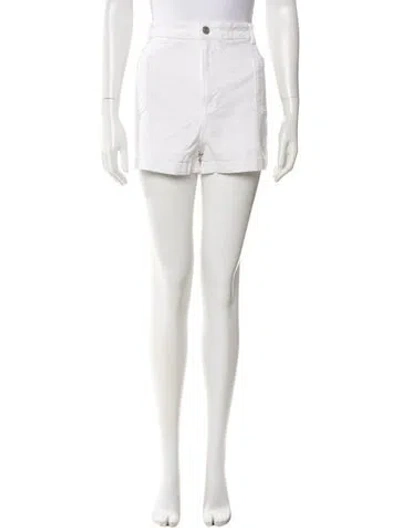 Pre-owned Frame Mini Shorts In White