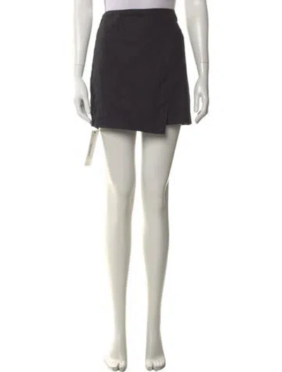 Pre-owned Frame Mini Skirt In Black