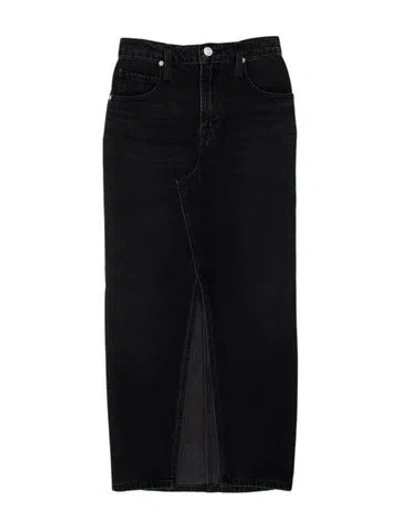 Pre-owned Frame Mini Skirt In Black