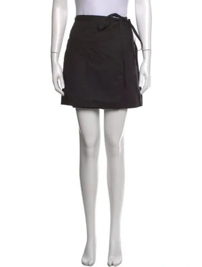 Pre-owned Frame Mini Skirt In Black