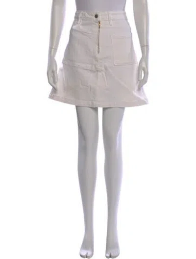 Pre-owned Frame Mini Skirt In Gray