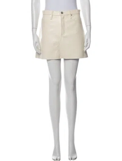 Pre-owned Frame Mini Skirt In Gray