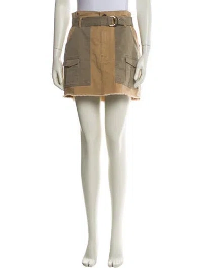 Pre-owned Frame Mini Skirt In Multi