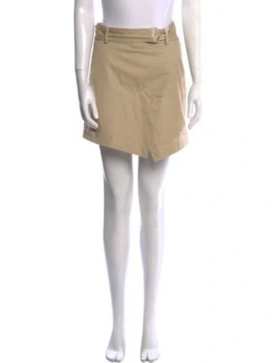 Pre-owned Frame Mini Skirt In Neutral