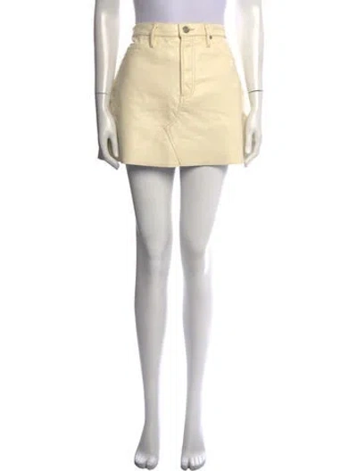 Pre-owned Frame Mini Skirt In Neutrals