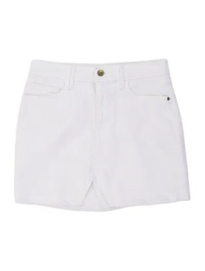 Pre-owned Frame Mini Skirt In White