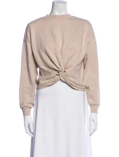 Pre-owned Frame Mock Neck Long Sleeve Sweatshirt In Neutral