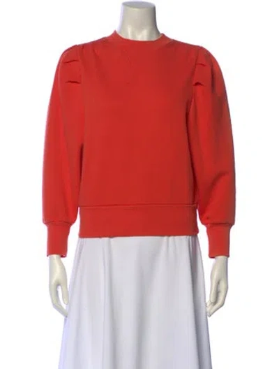 Pre-owned Frame Mock Neck Long Sleeve Sweatshirt In Orange