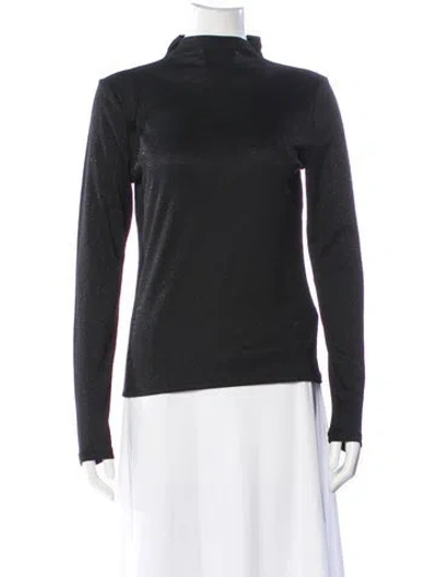 Pre-owned Frame Mock Neck Long Sleeve Top W/ Tags In Gray