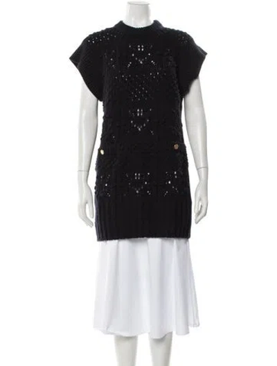 Pre-owned Frame Mock Neck Sweater In Black