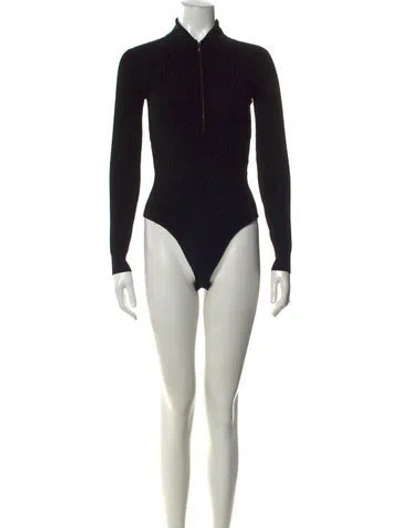 Pre-owned Frame Mock Neck Sweater In Black