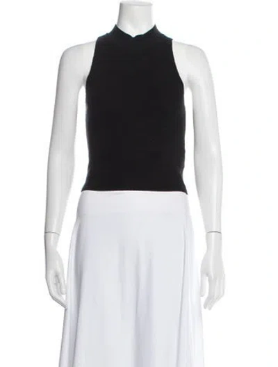 Pre-owned Frame Mock Neck Sweater In Black