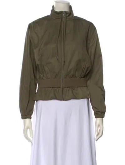 Pre-owned Frame Mock Neck Sweater In Green