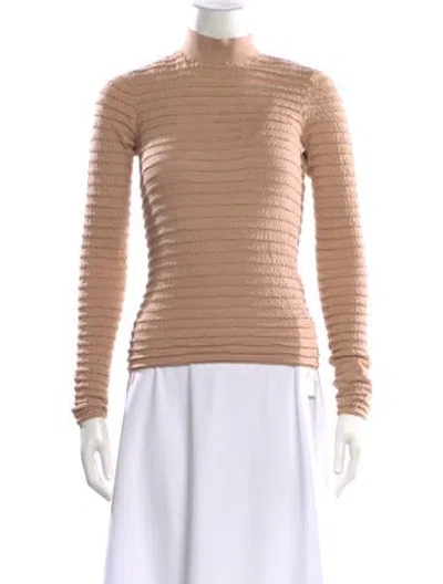 Pre-owned Frame Mock Neck Sweater In Neutral