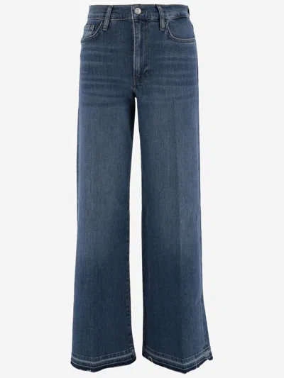 Frame Modal And Cotton Blend Jeans In Blue