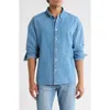 Frame Modern Denim Button-down Shirt In Blue