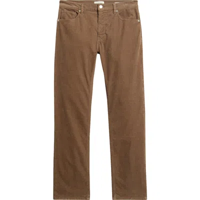 Frame Modern Fit Straight Leg Stretch Corduroy Pants In Yellow
