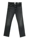 Frame Modern Straight Denim Jeans In Gray