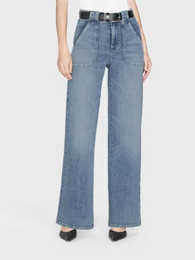 Frame Modern Pocket Jean In Carpenter In Blue