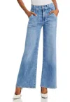 Frame The Lax Frayed High Waist Flare Jeans In Multi