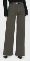 Frame Modern Pocket Pants In Rich Military In Green